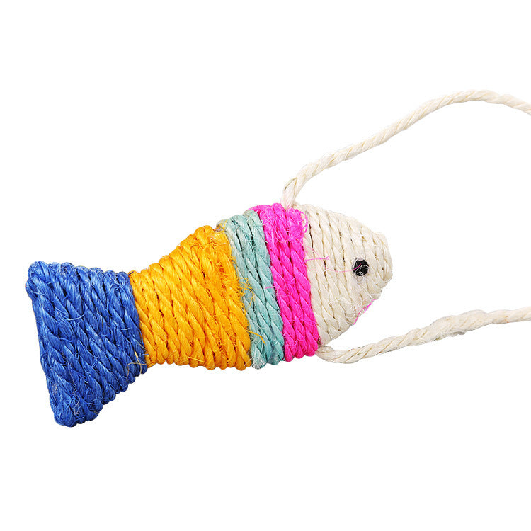 Jouet à Gratter en Sisal pour Chat - Poisson