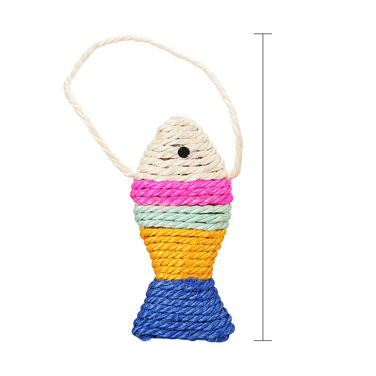Jouet à Gratter en Sisal pour Chat - Poisson