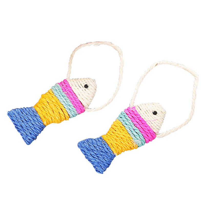 Jouet à Gratter en Sisal pour Chat - Poisson