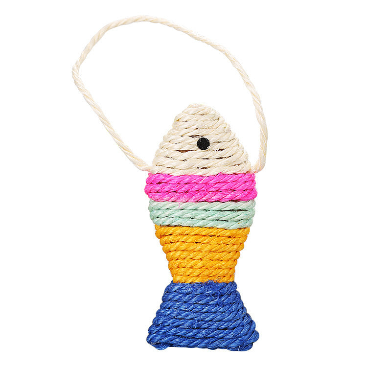 Jouet à Gratter en Sisal pour Chat - Poisson