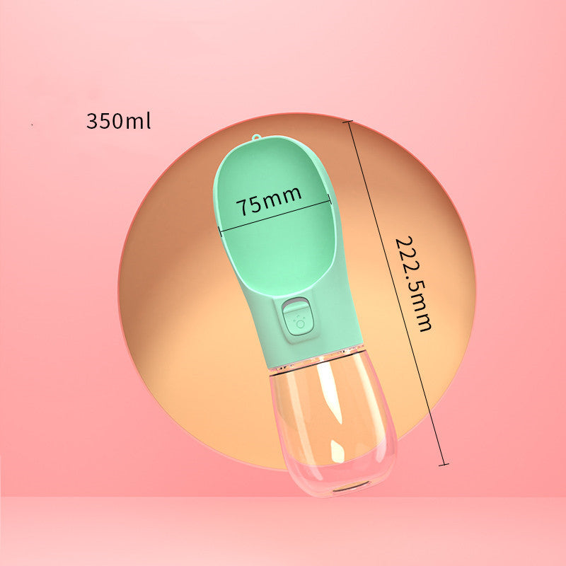 Gobelet d'Eau Portable pour Chiens de 350ml avec système de verrouillage, parfait pour les promenades avec votre animal.