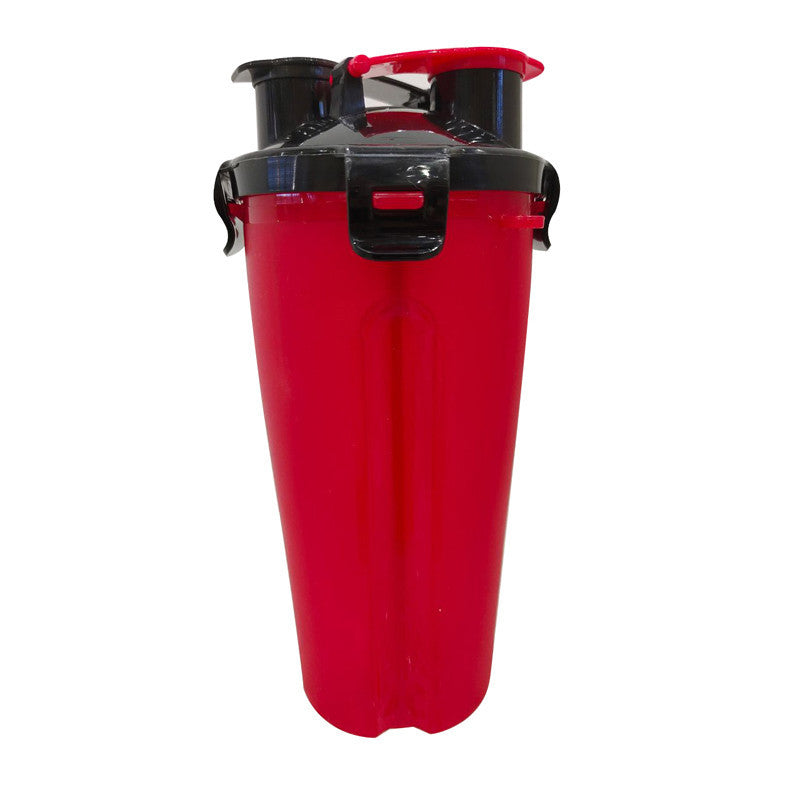 Gobelet d'Eau Portable pour Chiens, capacité 550ml, accessoires pratiques pour animaux, couleur rouge.