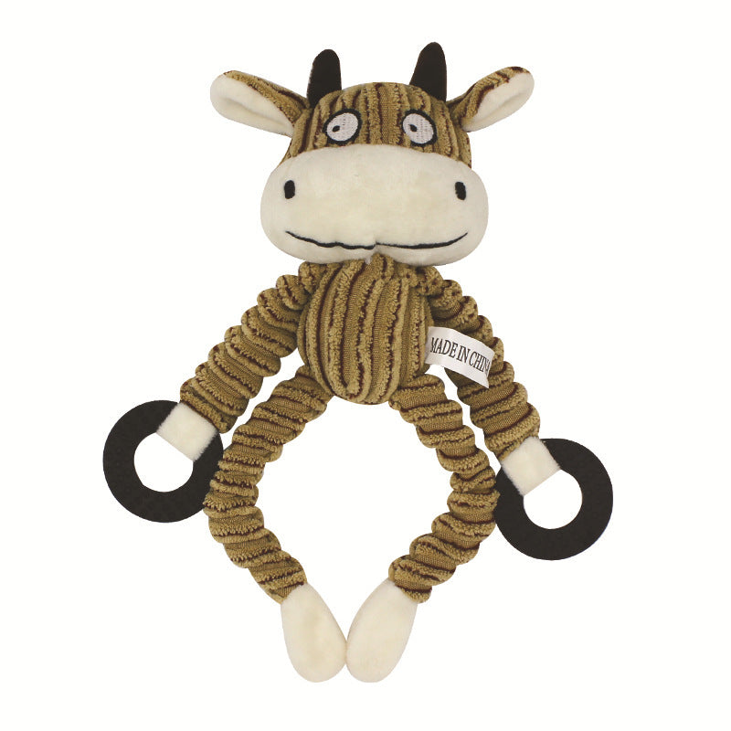 Jouet en Peluche Sonore pour Animaux en Trois Couleurs