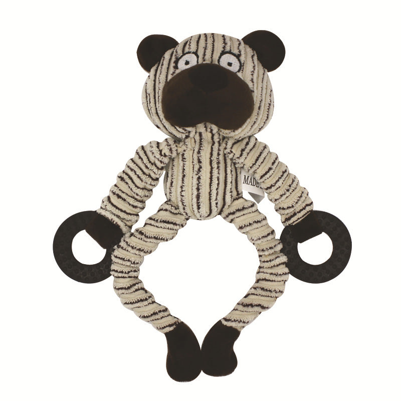 Jouet en Peluche Sonore pour Animaux en Trois Couleurs
