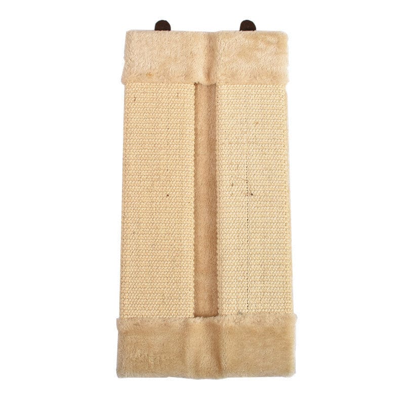 Planche à gratter pour chats en sisal et peluche, idéale pour protéger les meubles et divertir votre félin.
