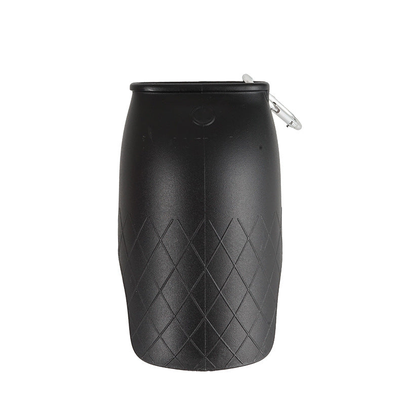 Bouteille d'eau portable pour animaux de compagnie, forme élégante, en matériau durable, idéale pour l'hydratation en extérieur.