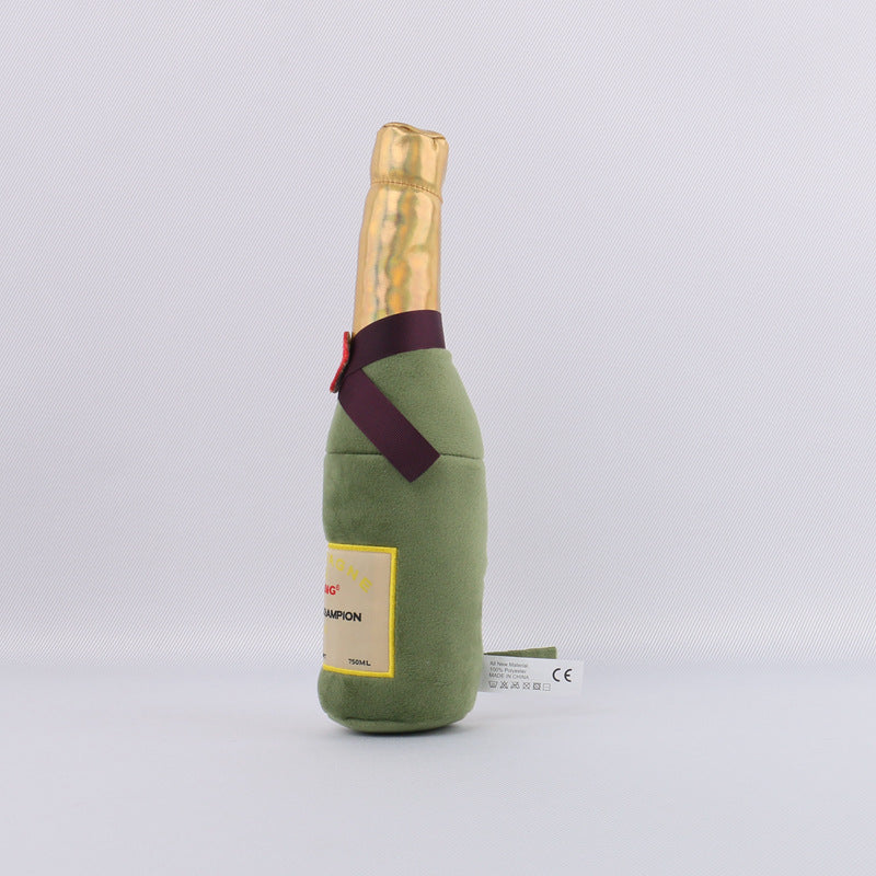 Jouet en Peluche Bouteille de Bière pour Chien