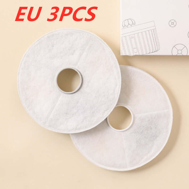 Filtres de rechange en lot de 3 pour distributeur d'eau pour animaux, garantissant une eau propre et fraîche.