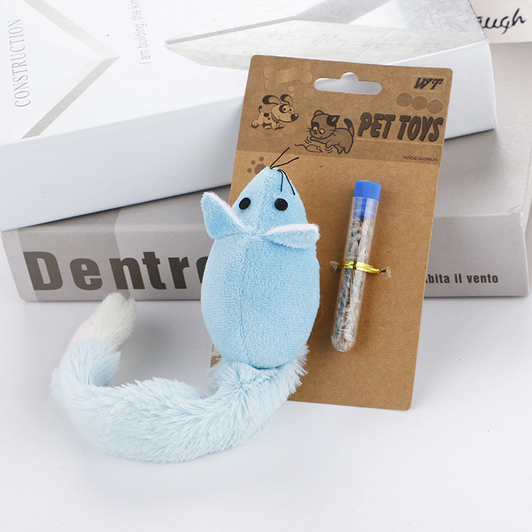 Jouet pour Chat en Forme de Souris avec Recharge à Menthe