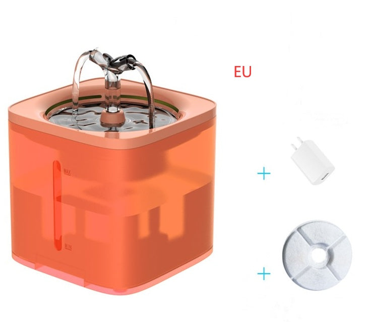 Fontaine automatique à boire pour chiens et chats, 2L, design moderne, eau fraîche et filtrée, accessoire pour animaux