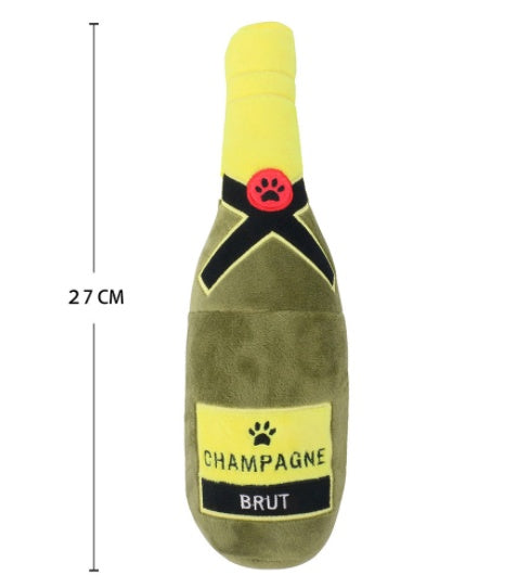 Jouet en Peluche Bouteille de Bière pour Chien
