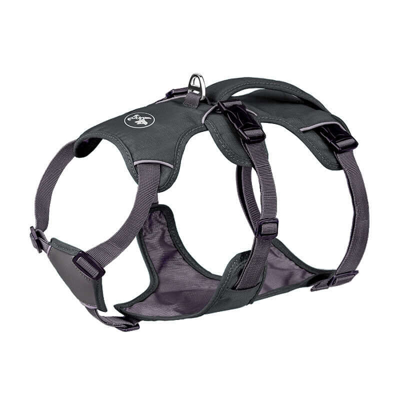 Harnais pour chien en nylon durable, léger et confortable pour des promenades en toute sécurité.