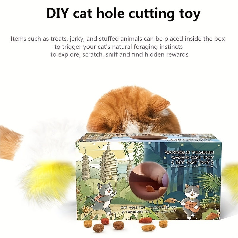 Jouet DIY pour Chats - Bâton en Forme de Navet