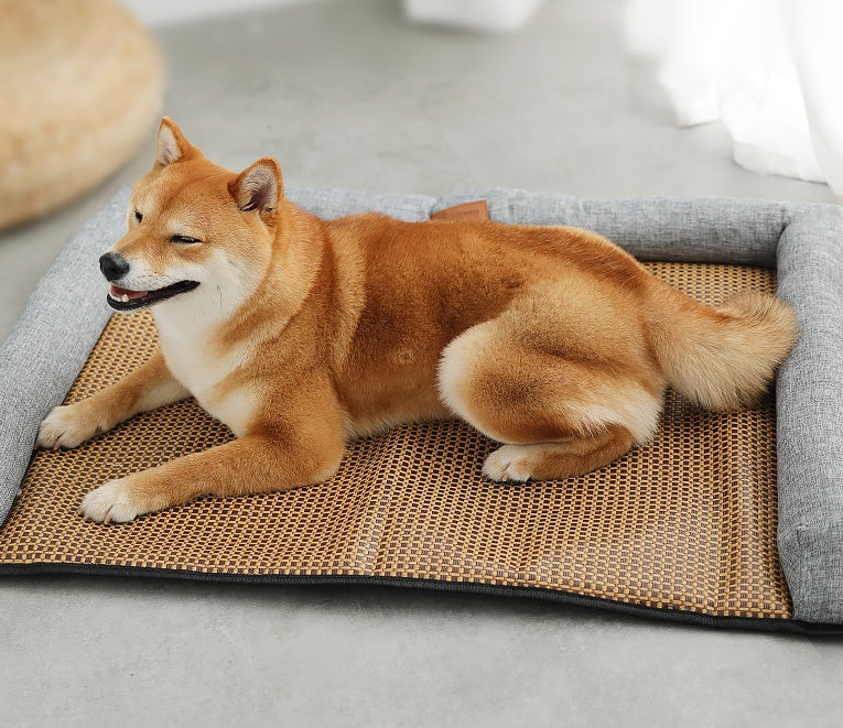Tapis de sommeil d'été en rattan