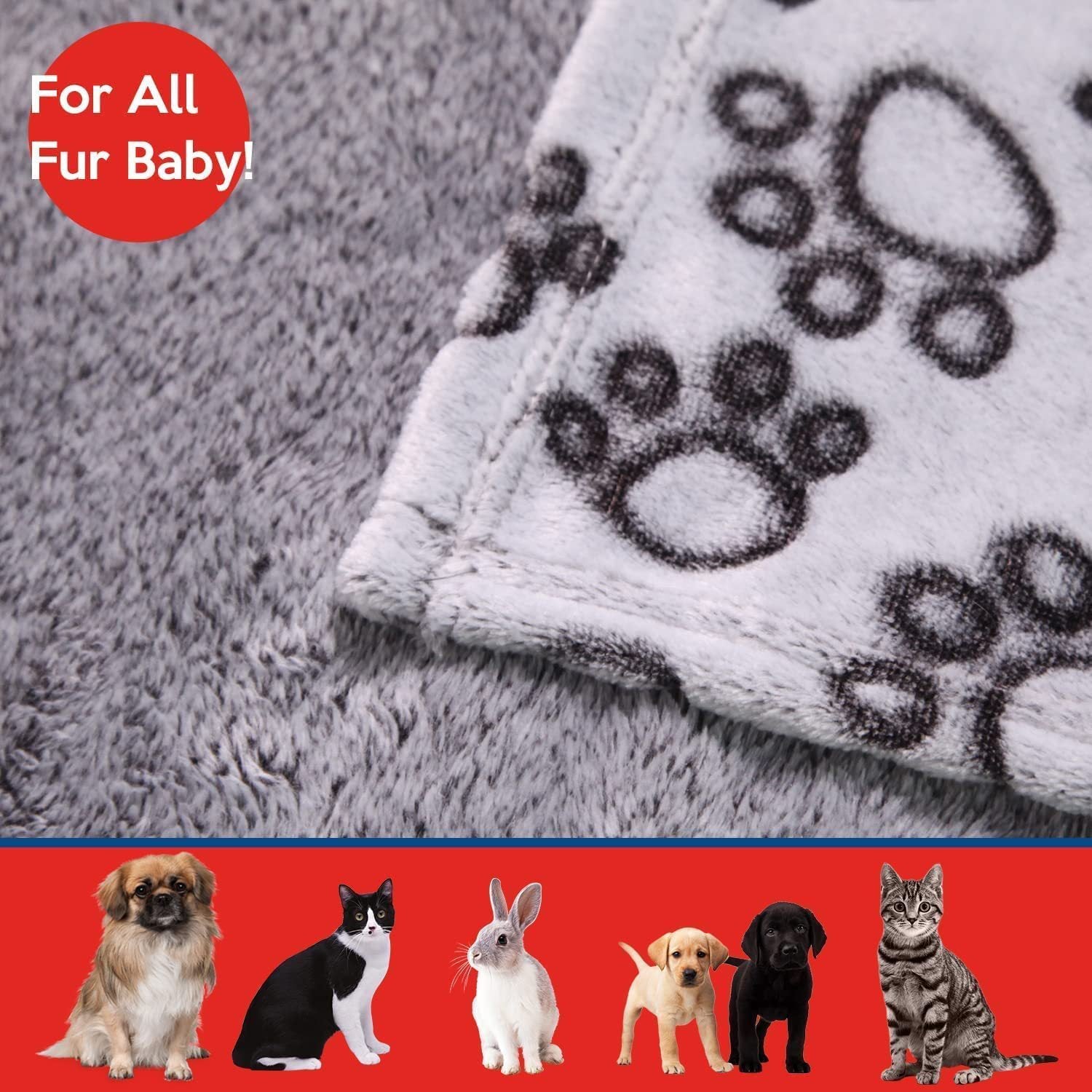 Couverture pour Chien en Flanelle à Motifs de Fleurs