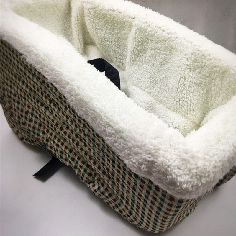 Sac de voiture pour animaux, confortable et douillet, parfait pour le transport de petits chiens et chats.