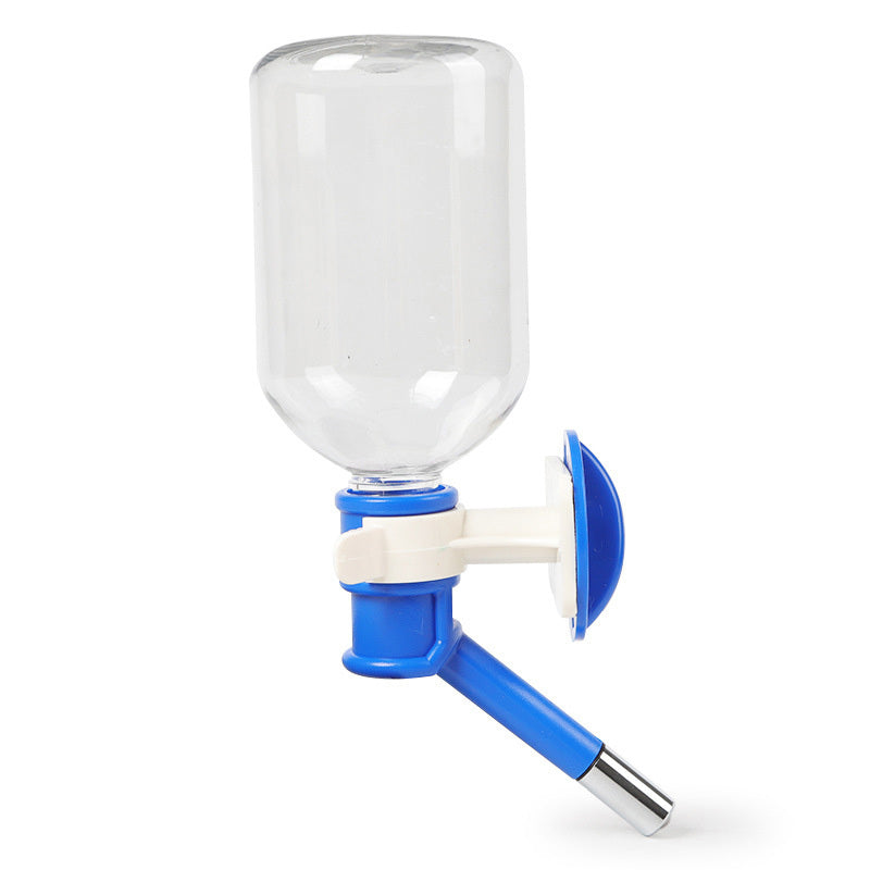 Distributeur d'eau suspendu pour animaux, en plastique durable, 500 ml de capacité, idéal pour petits animaux.