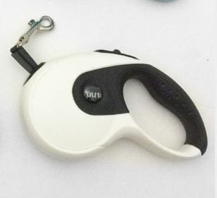 Laisse pour chien de 5M avec poignée ergonomique et système de blocage pour une sécurité optimale.
