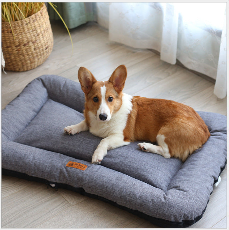 Tapis de sol pour animaux en coton lavable