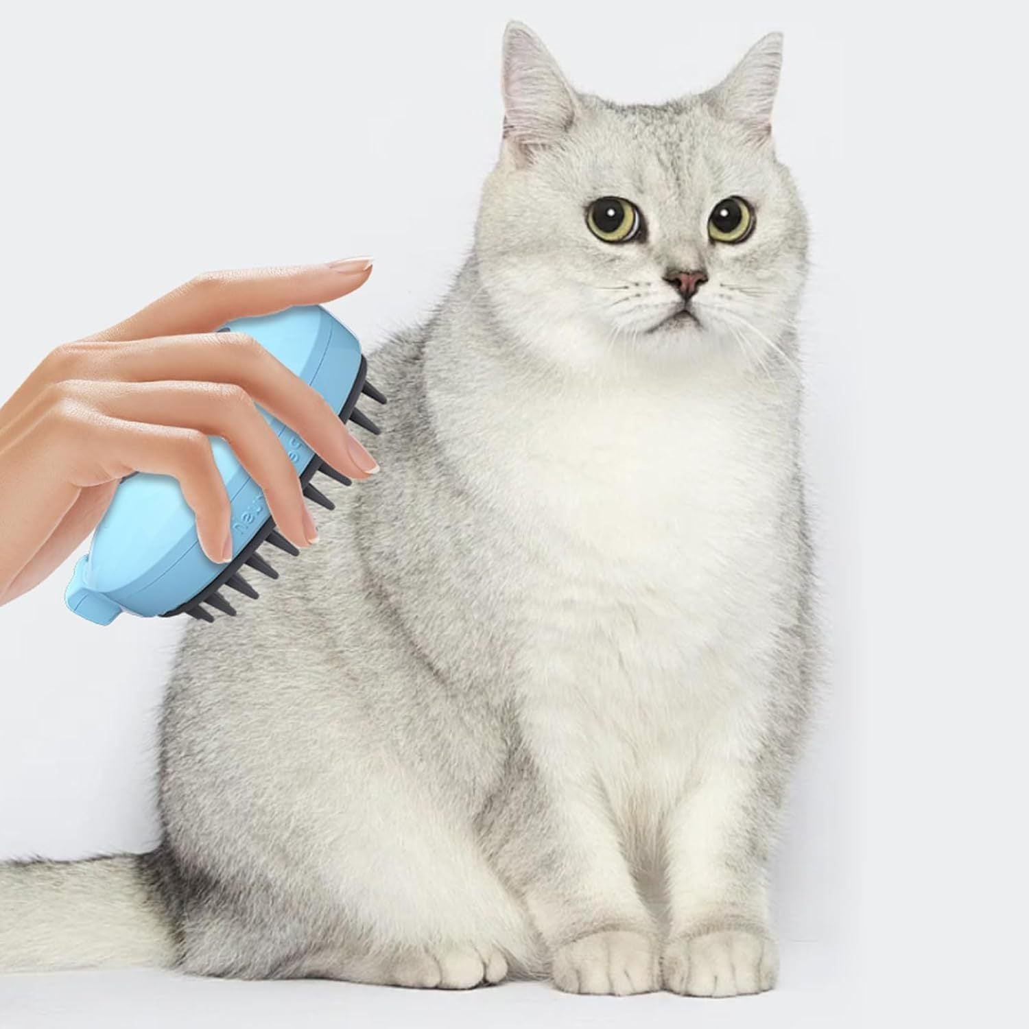 Brosse à Chats 3-en-1 en Forme de Baleine