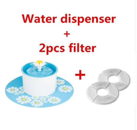 Fontaine à eau automatique pour animaux avec filtre supplémentaire, idéal pour chiens et chats.
