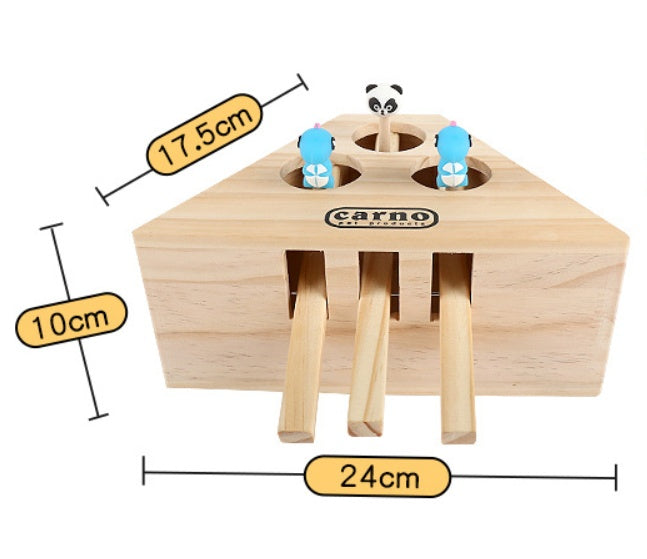 Jouet en Bois Solide pour Chats et Hamsters