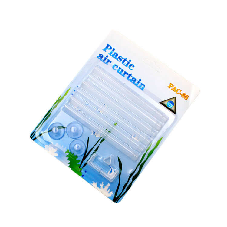 Tuyau d'oxygénation en plastique transparent pour aquarium, facile à installer et discret.