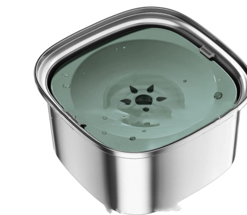 Bol d'eau en acier inoxydable pour animaux - Grande capacité