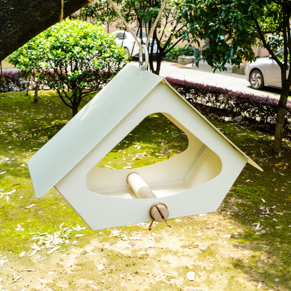Nid d'oiseau en fer anti-pluie pour décoration extérieure