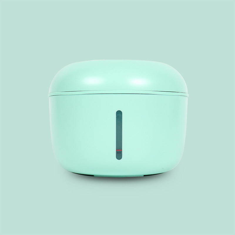 Distributeur d'eau intelligent pour chien et chat en couleur menthe avec réservoir transparent, 2,5L.