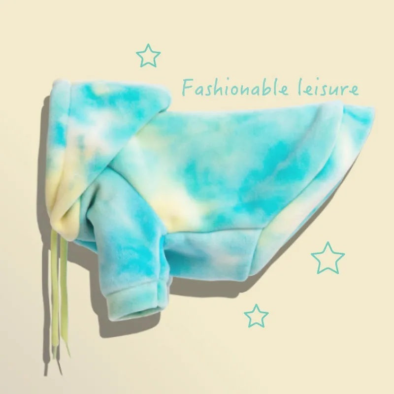 Pull tendance en polyester pour chats et chiens, confortable et stylé avec capuche.
