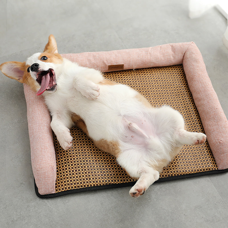Tapis de sommeil d'été en rattan