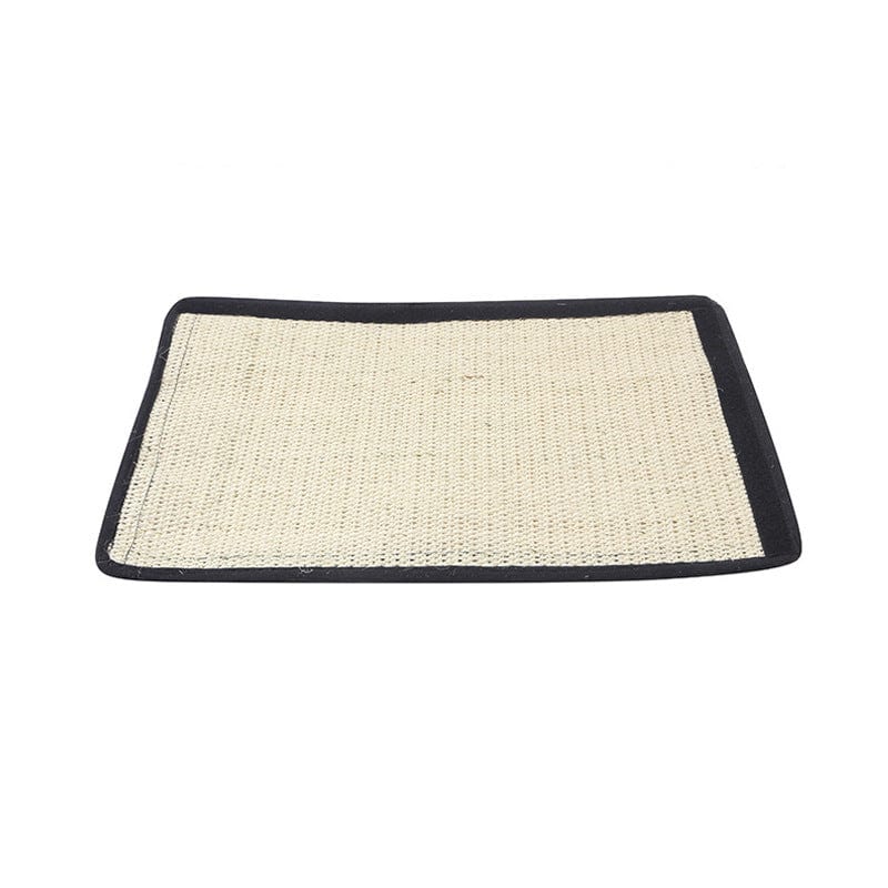 Tapis à gratter en sisal pour chat, naturel et durable, idéal pour protéger les meubles et affûter les griffes.