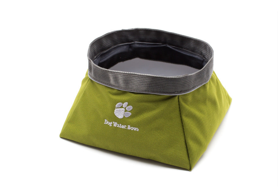 Bol pliable étanche pour animaux de compagnie, idéal pour les déplacements et les aventures en plein air.