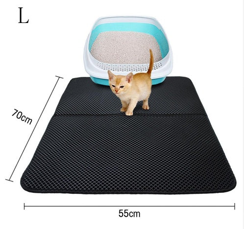 Tapis Litter Double Couche pour Chats - Mat Trapping