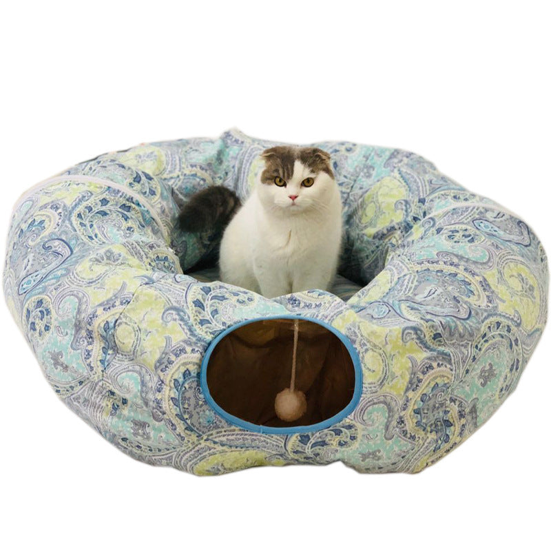 Tunnel pliable pour chat