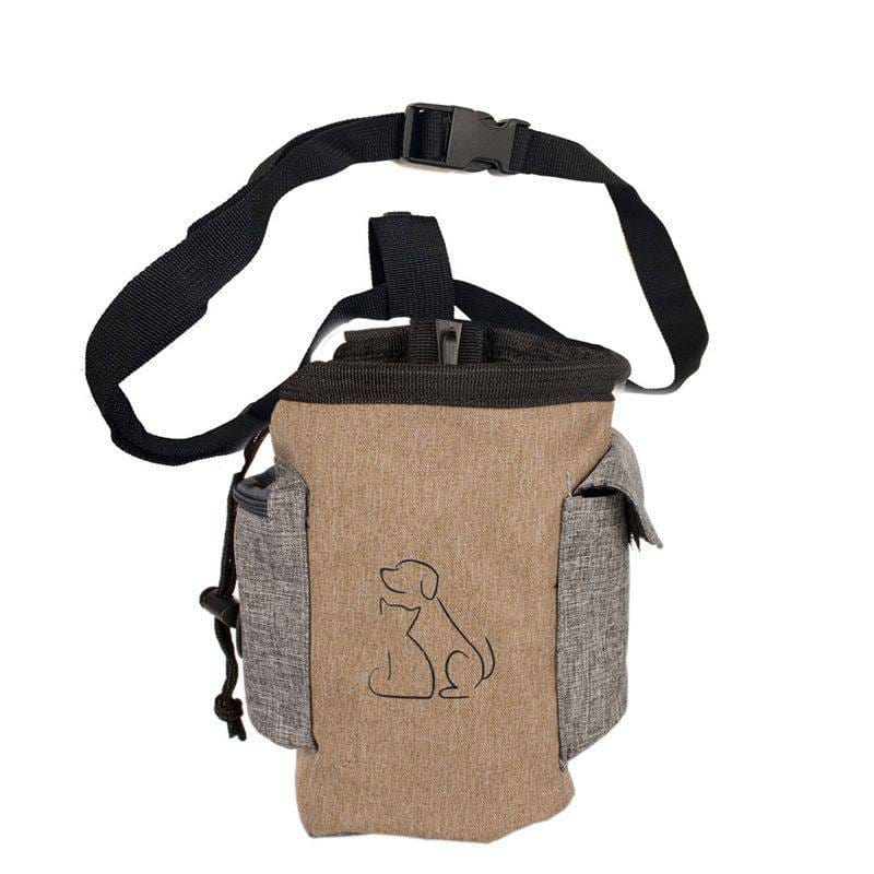 Sac à nourriture pour chien en tissu Oxford, durable et léger, idéal pour stocker jusqu'à 20L de friandises.