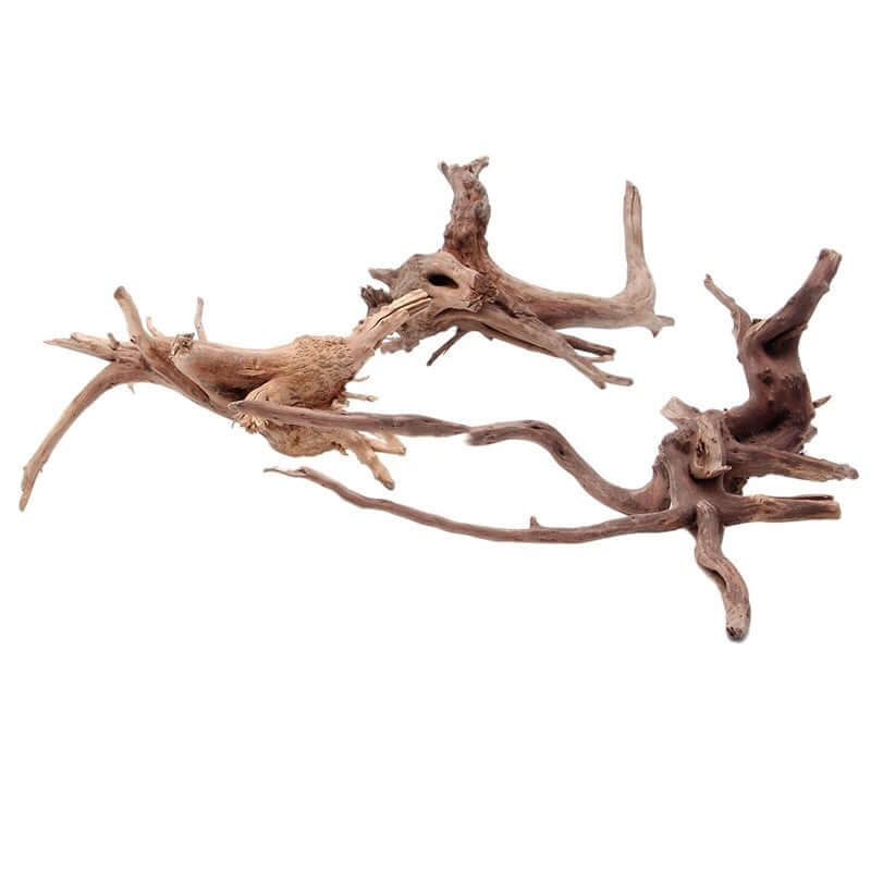 Décoration en bois imitation racine d'arbre pour aquarium, ajoutant une touche naturelle à votre espace aquatique.
