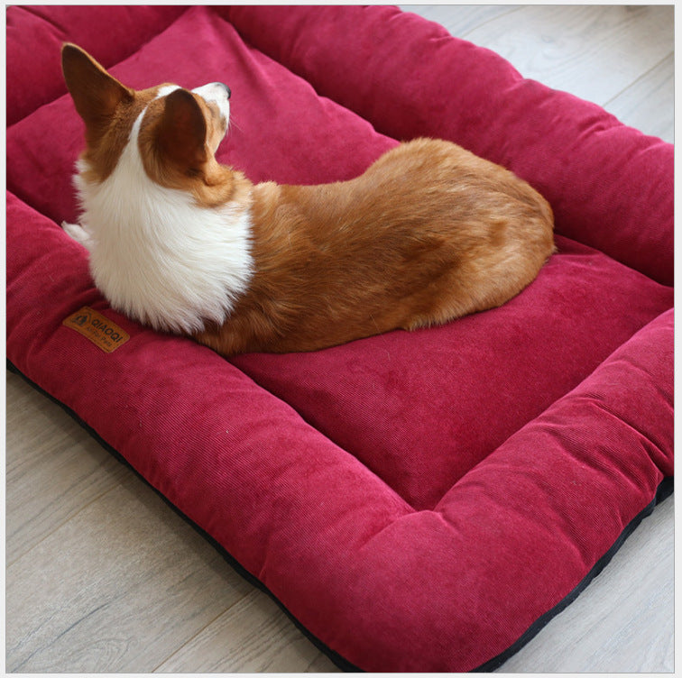 Tapis de sol pour animaux en coton lavable