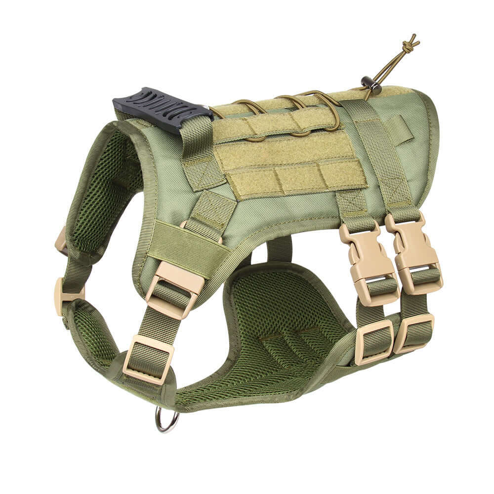 Gilet Oxford pour chien large, en tissu durable, parfait pour des aventures en plein air et sécurisé.