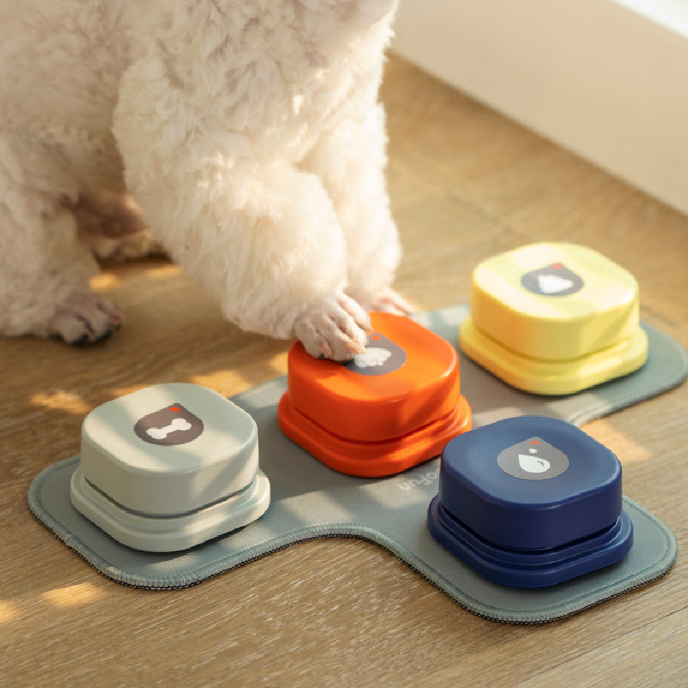 Bouton de Communication pour Animaux - 4 Couleurs