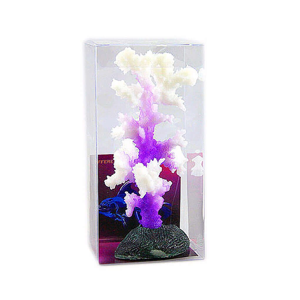 Arbre de corail artificiel décoratif en plastique, ambiance marine relaxante pour décoration intérieure.