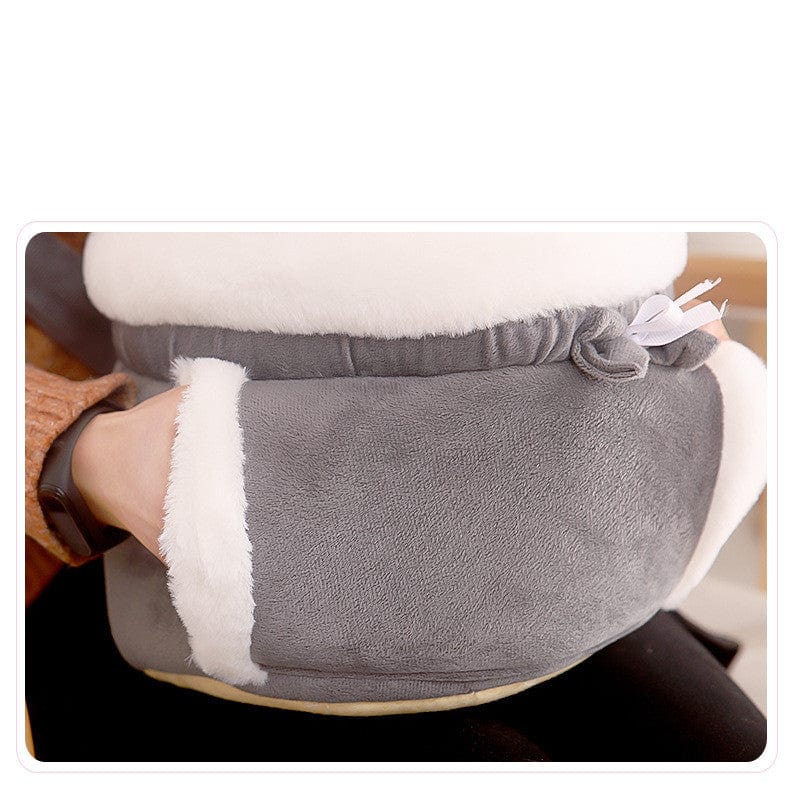 Sac à dos chat en velours avec poches pratiques, parfait pour les amoureux des animaux au style japonais et coréen.