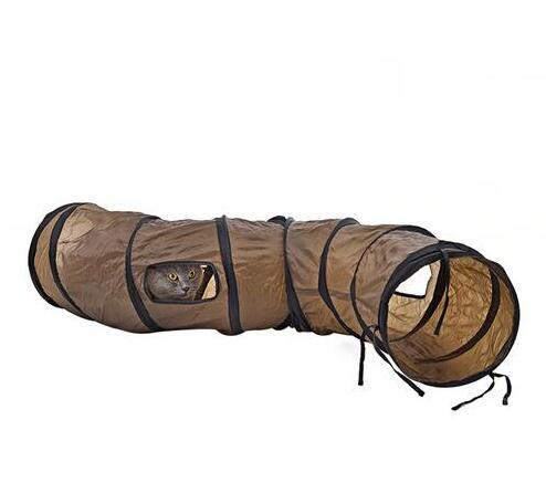 Tunnel de jeu pour chat et chiot 1.2M avec 2 fenêtres