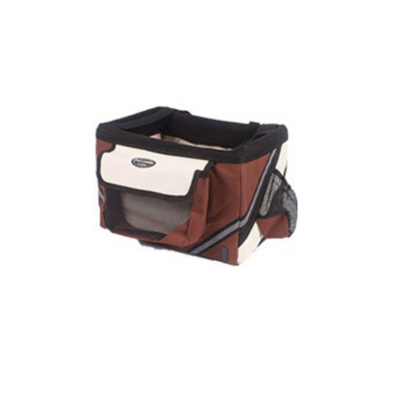 Sac de transport à vélo pour animaux, design confortable, idéal pour chiens et chats jusqu'à 6 kg.