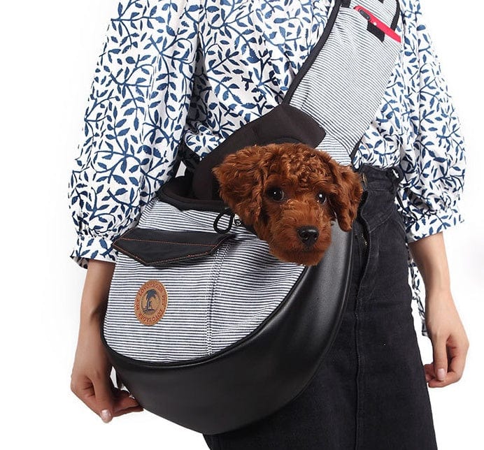 Sac de voyage pour animaux avec un chien mignon, chic et confortable pour vos déplacements.