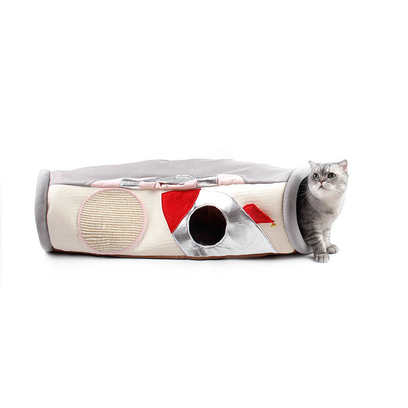 Griffoir Cat Scratcher Semi-Enclosé en Tissu