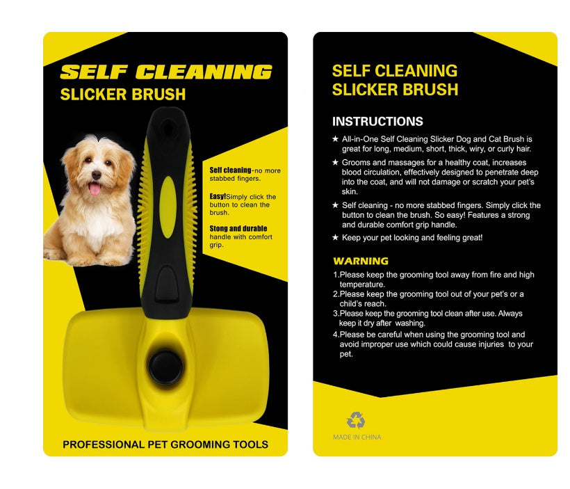 Brosse Auto-Cleaning pour Animaux