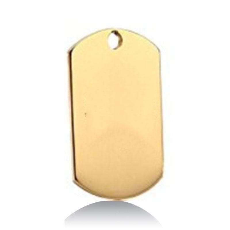 Pendentif anti-perte en acier inoxydable doré pour animaux, résistant et personnalisable, idéal pour sécurité et style.