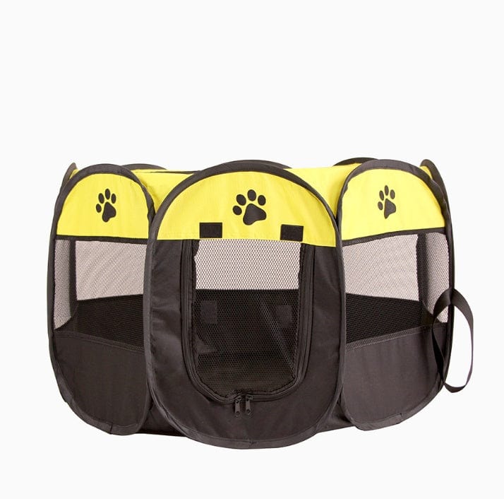 Clôture octogonale pliante pour animaux, idéale pour chiens et chats, en tissu Oxford imperméable et respirant.